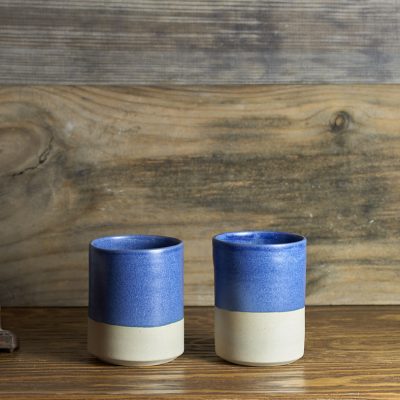 Vaso Alto Azul Mediterráneo Conjunto